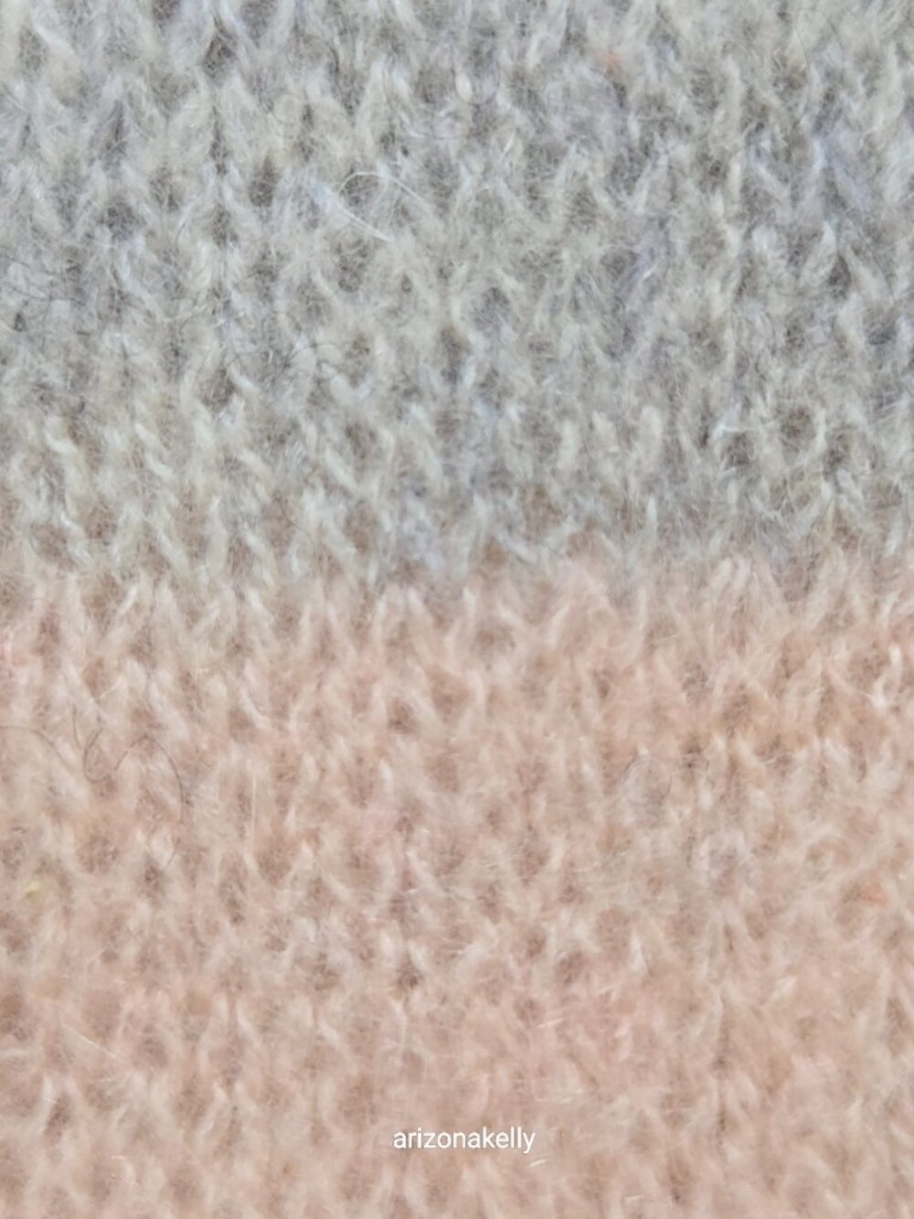 Hannah Rose Cashmere Scarf Pink & Grey Lightweight Weave - Picture 9 of 12